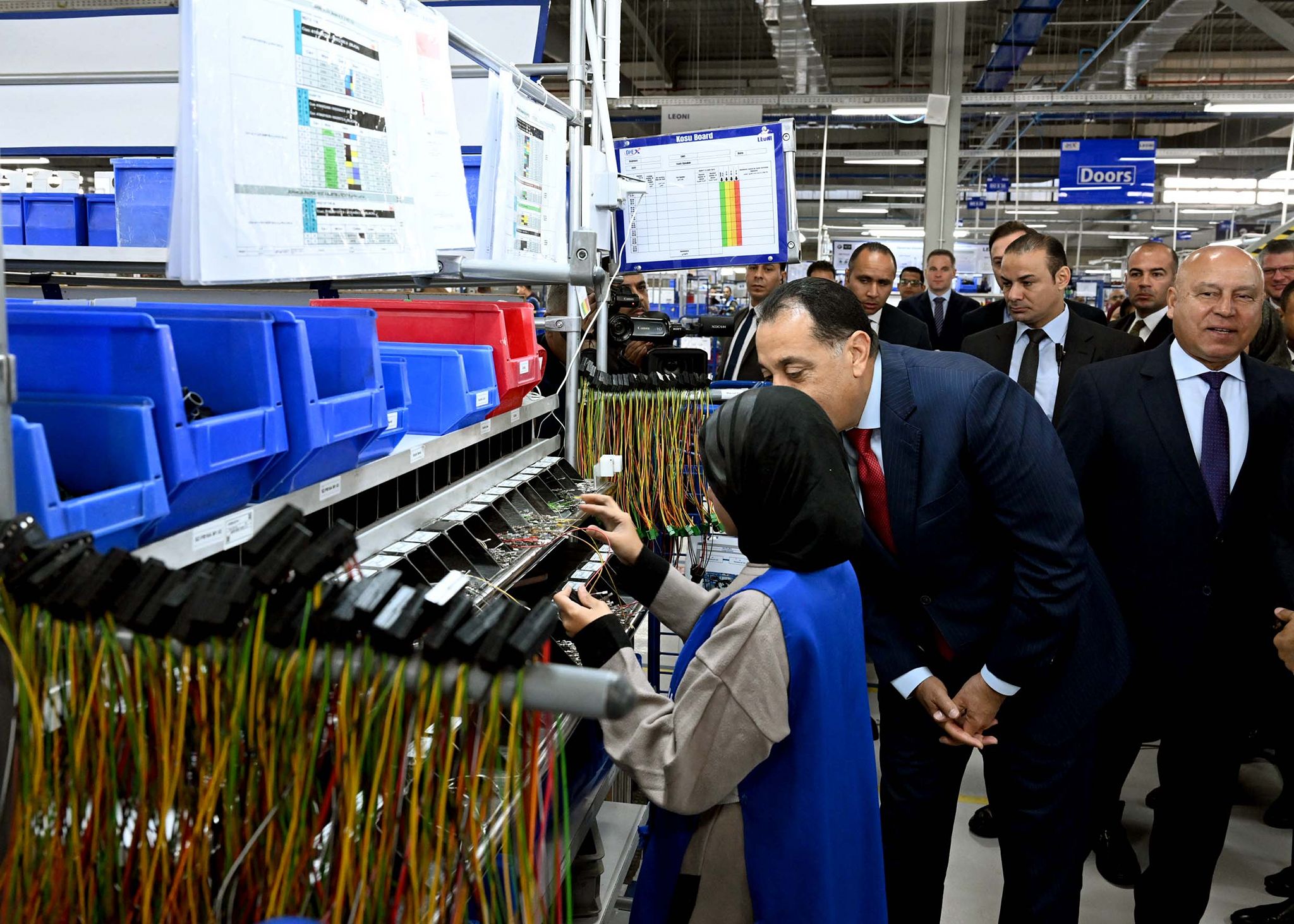 Madbouly inaugurates LEONI Egypt’s expanded wiring harness plant in Badr City