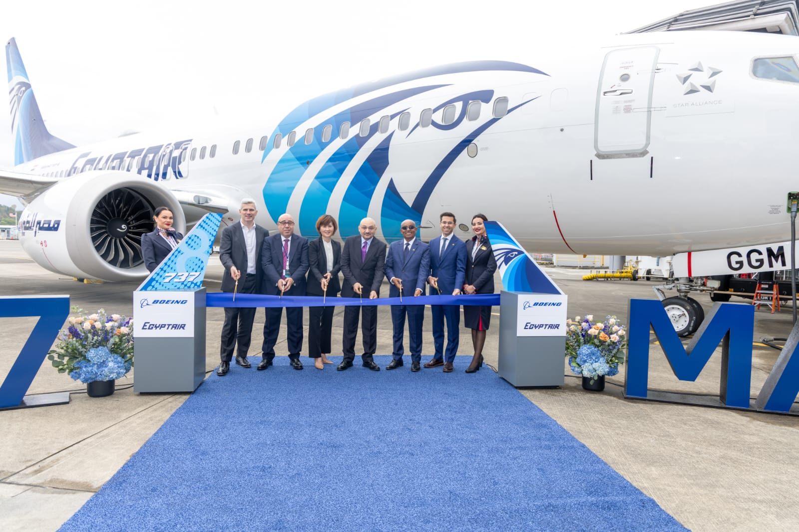 Photos – Greener, faster, stronger: EgyptAir launches fleet expansion with first Boeing 737 Max