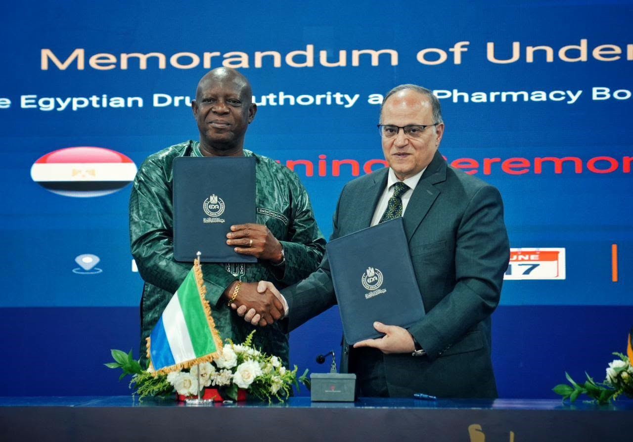 Egypt, Sierra Leone sign MoU to boost pharmaceutical cooperation